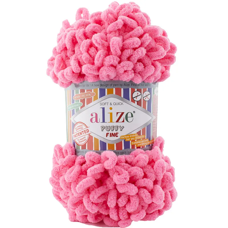 Alize Puffy Fine 377 Tmavá růžová