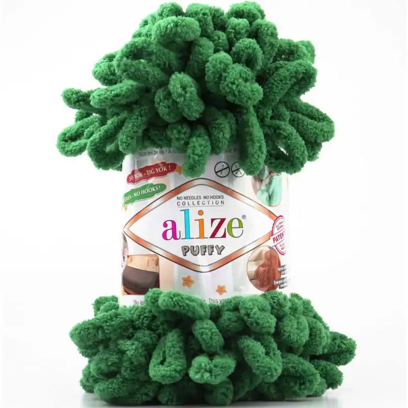 Alize Příze Puffy FINE 532 zelená