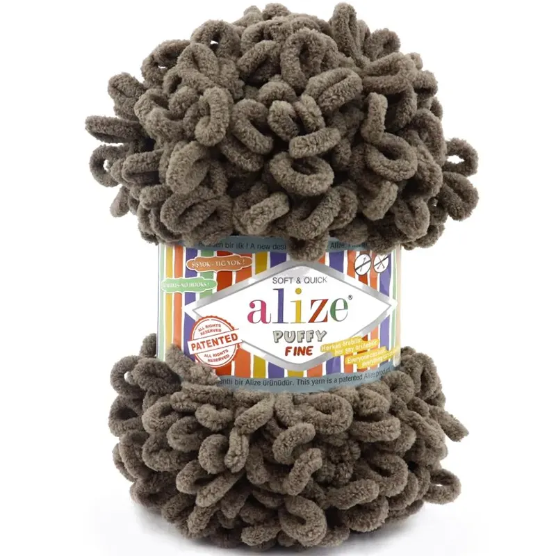 Alize Puffy Fine 534 Šedohnědá