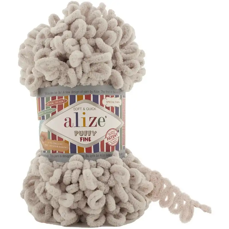 Alize Příze Puffy FINE 599 capuccino