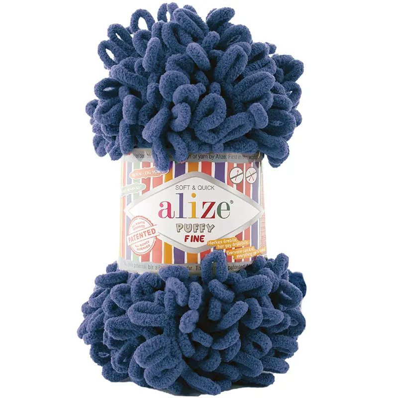 Alize Příze Puffy FINE 900 půlnoční modrá