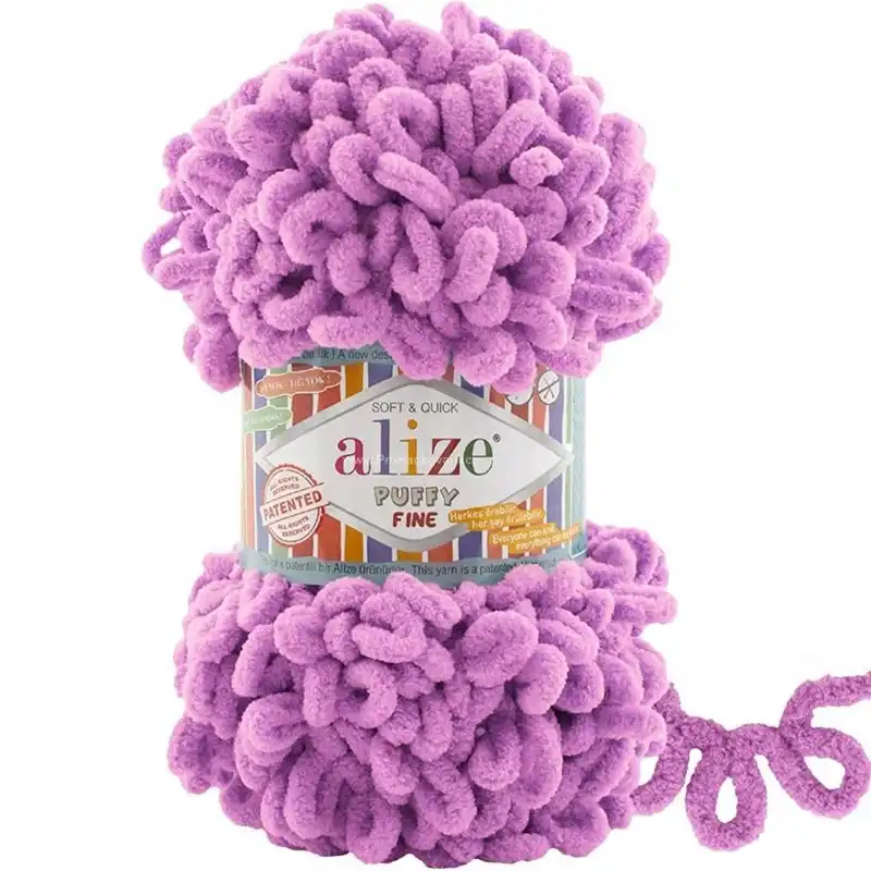 Alize Puffy Fine 98 Růžovo-fialová