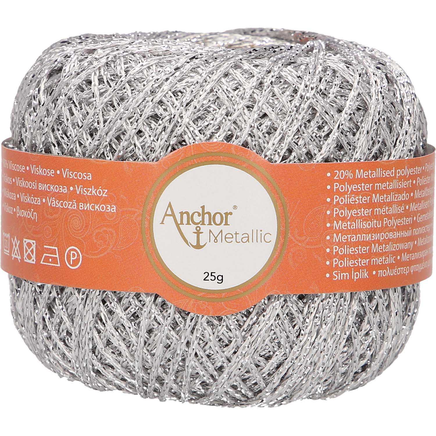 Anchor Artiste Metallic 301 Stříbrná