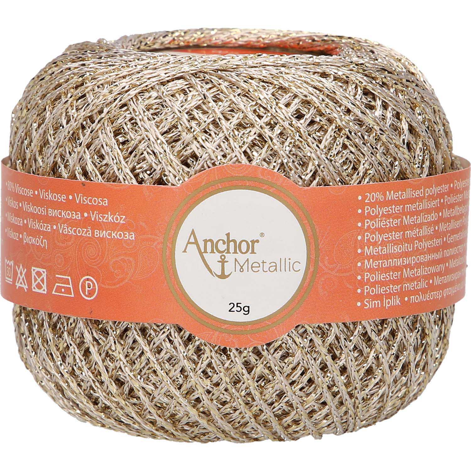 Anchor Artiste Metallic 302 Zlatá světlá