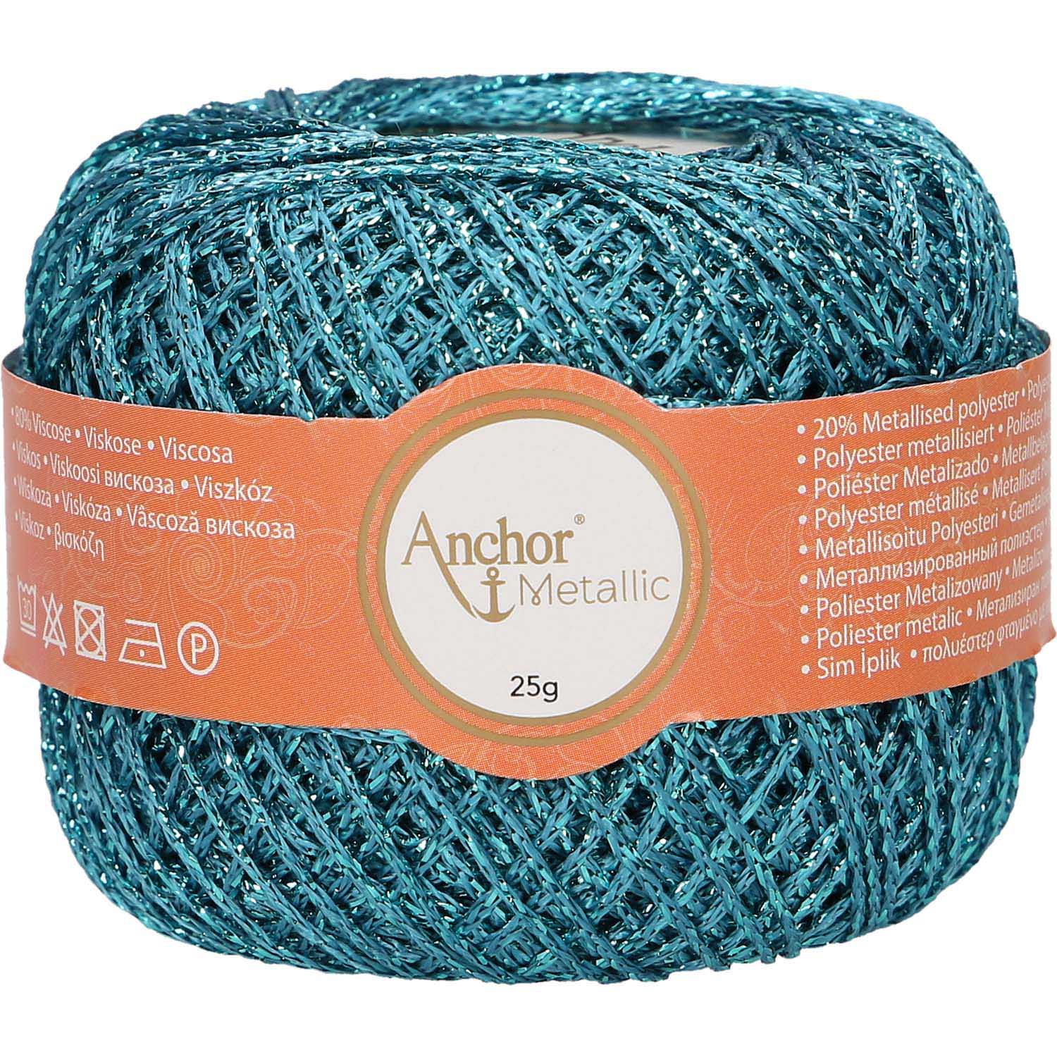 Anchor Artiste Metallic 312 Tyrkysová