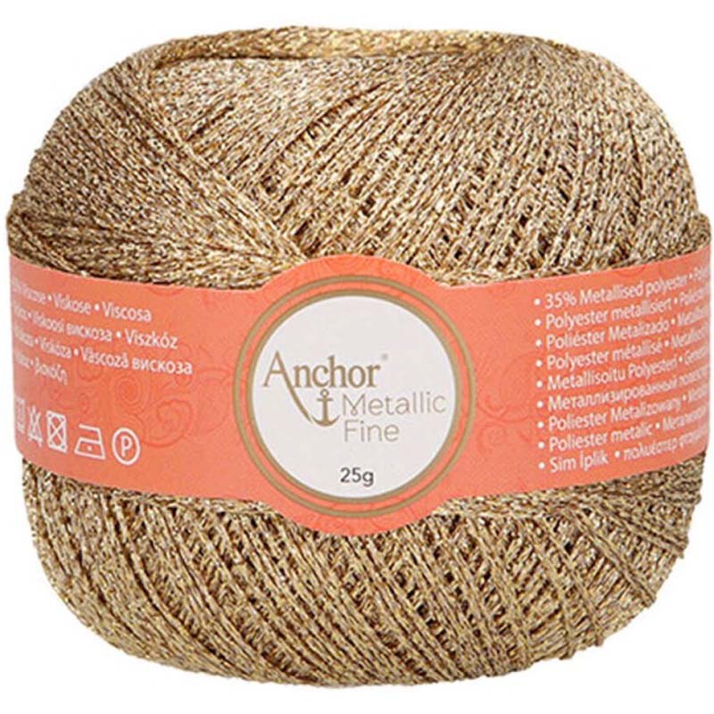 Anchor Artiste Metallic fine 300 Zlatá sváteční