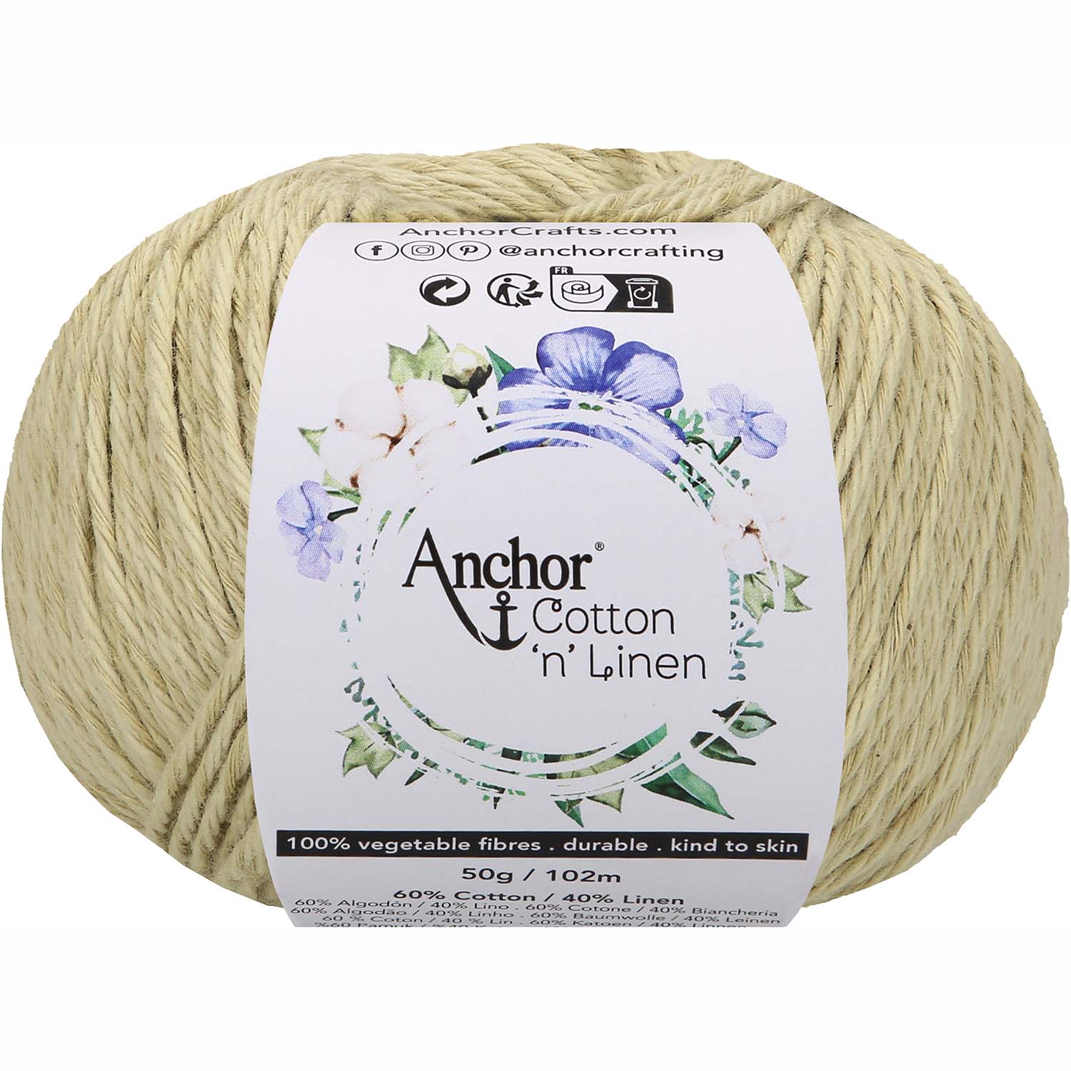 Anchor Cotton ‚n‘ Linen 26 Žlutozelená