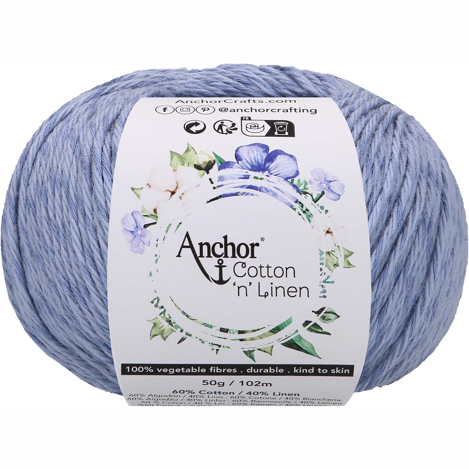 Anchor Cotton ‚n‘ Linen 32 Pomněnková