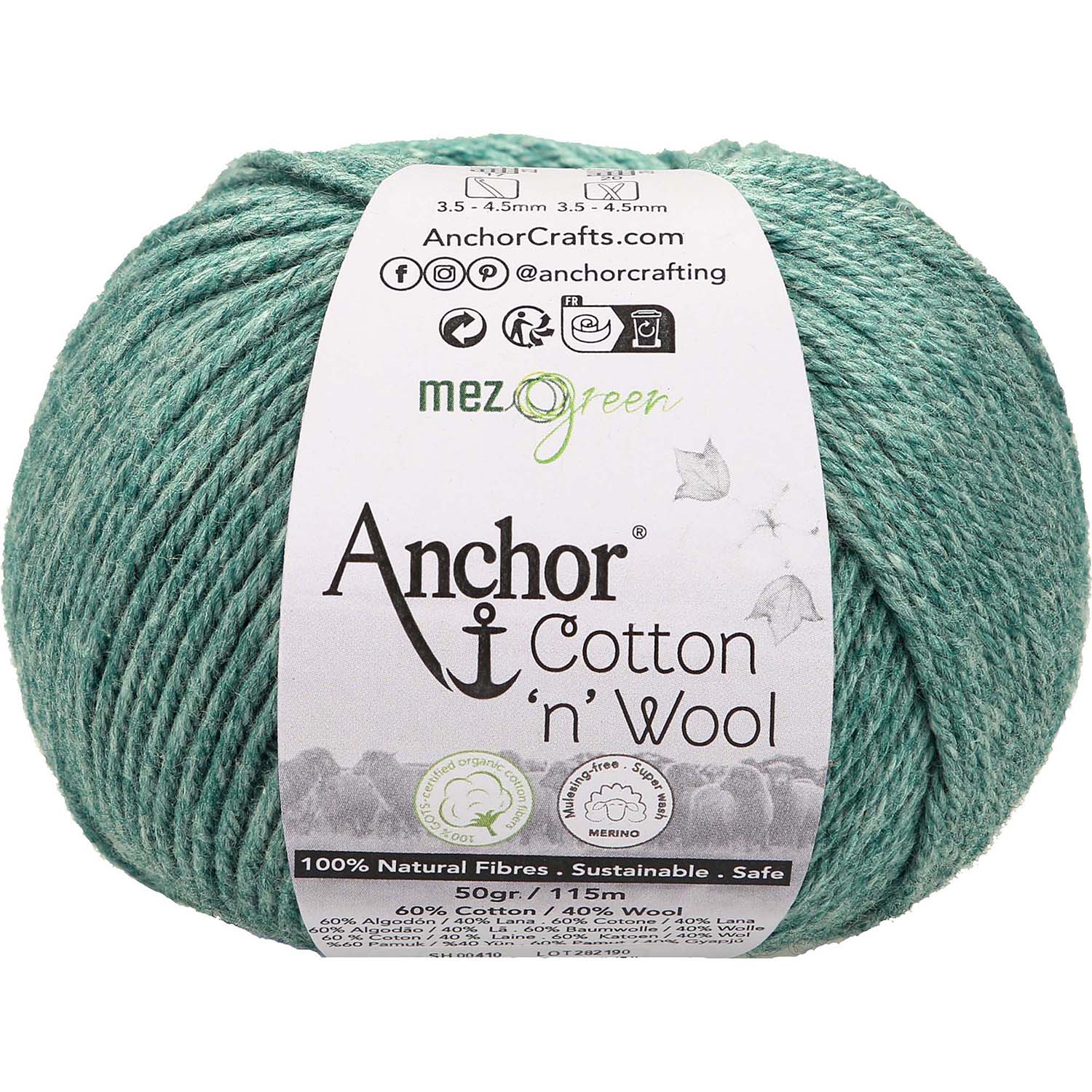 Anchor Cotton Wool 188 Smaragdová