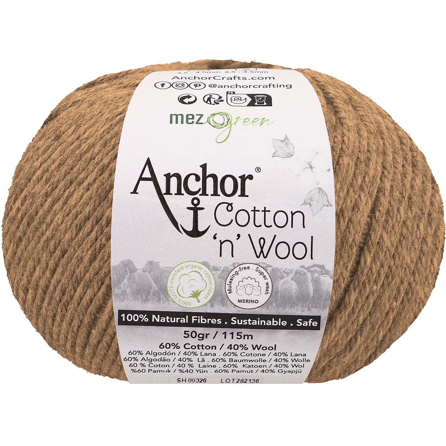 Anchor Cotton Wool 888 Šedý Křemen