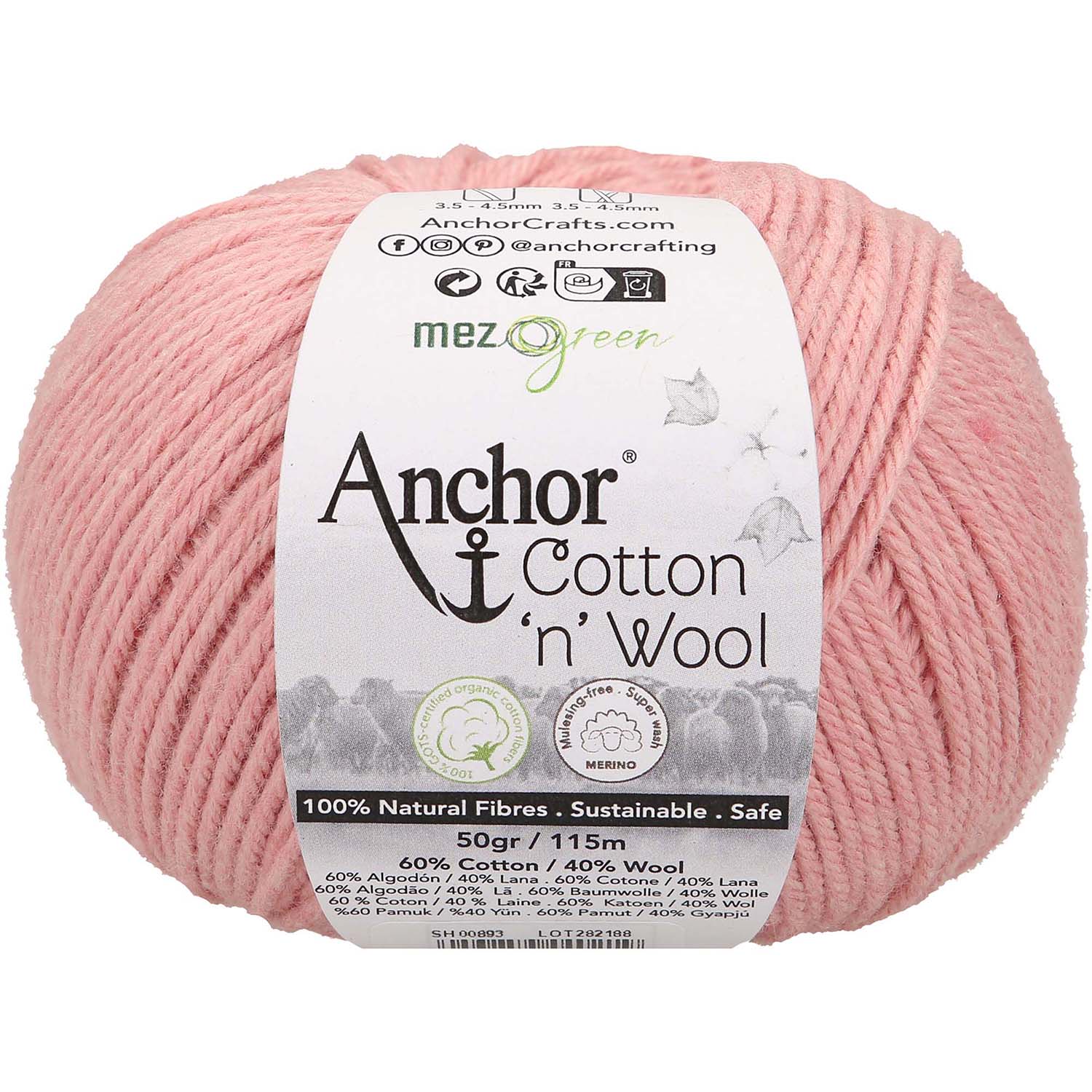 Anchor Cotton Wool 893 Růženín