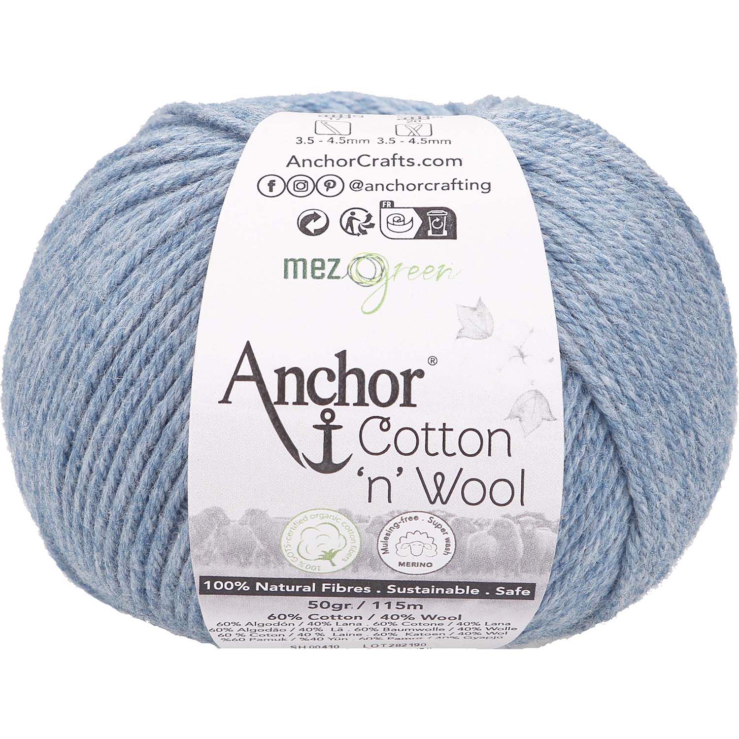 Anchor Cotton Wool 920 Modrý Opál