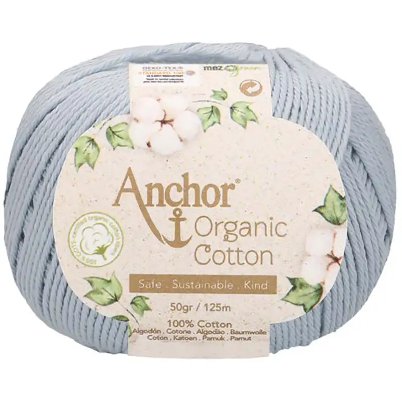 Anchor Organic Cotton 1032 Šedomodrá