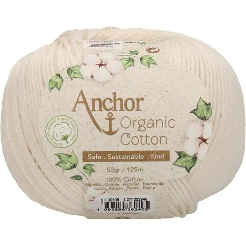 Anchor Organic Cotton 105 Krémová