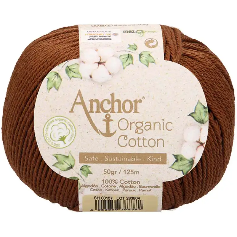 Anchor Organic Cotton 157 Hnědá