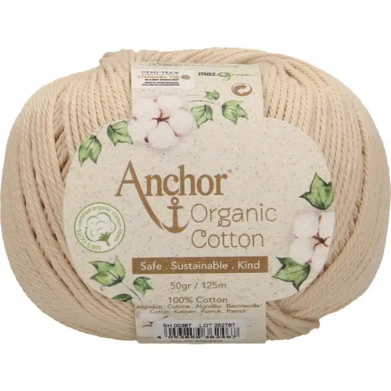 Anchor Organic Cotton 387 Ecru