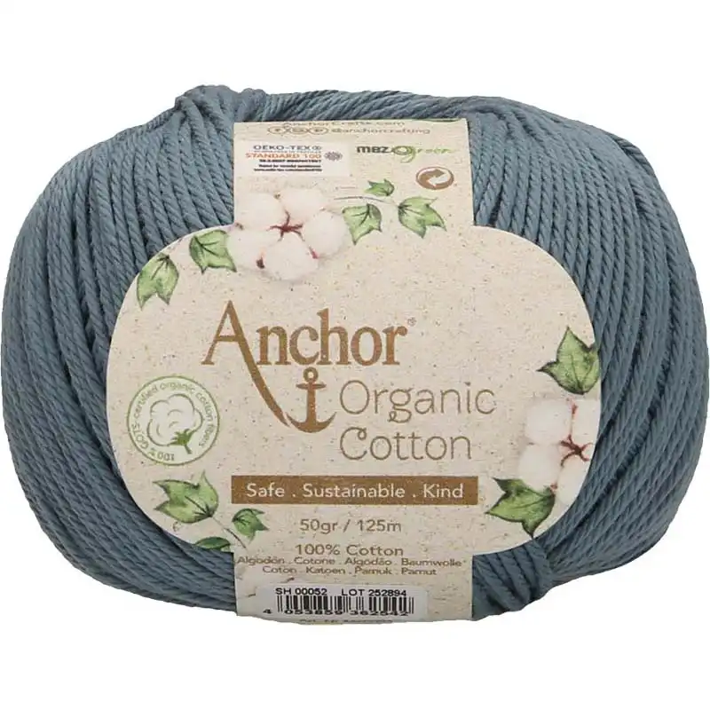 Anchor Organic Cotton 52 Aqua