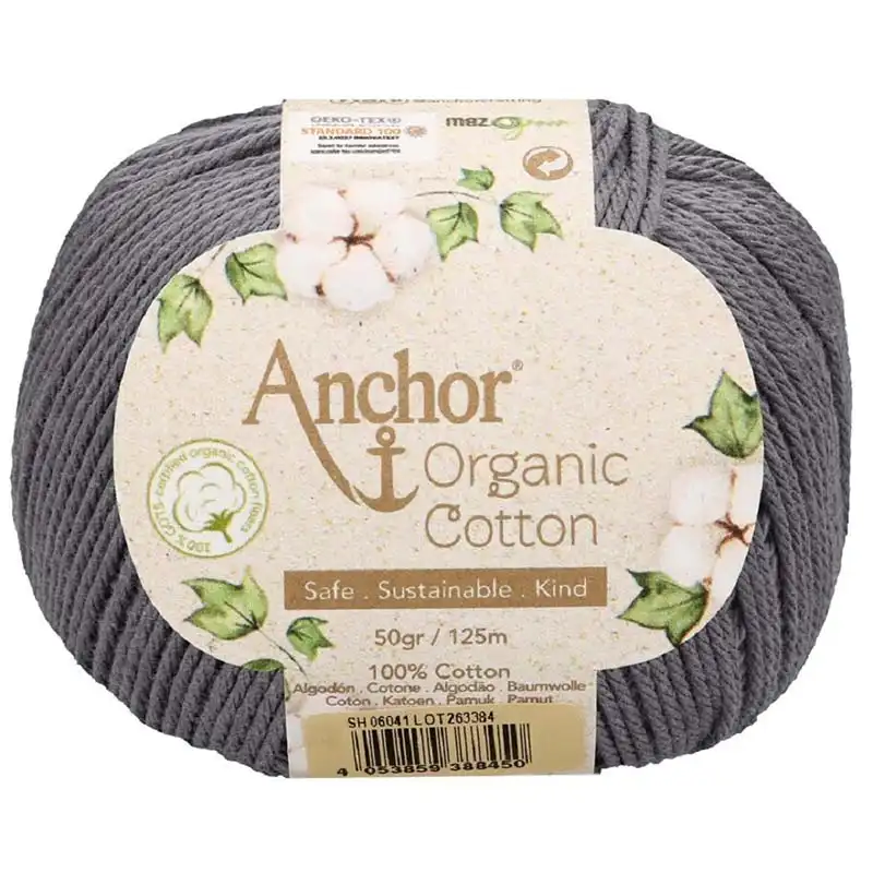 Anchor Organic Cotton 6041 Tmavě šedá