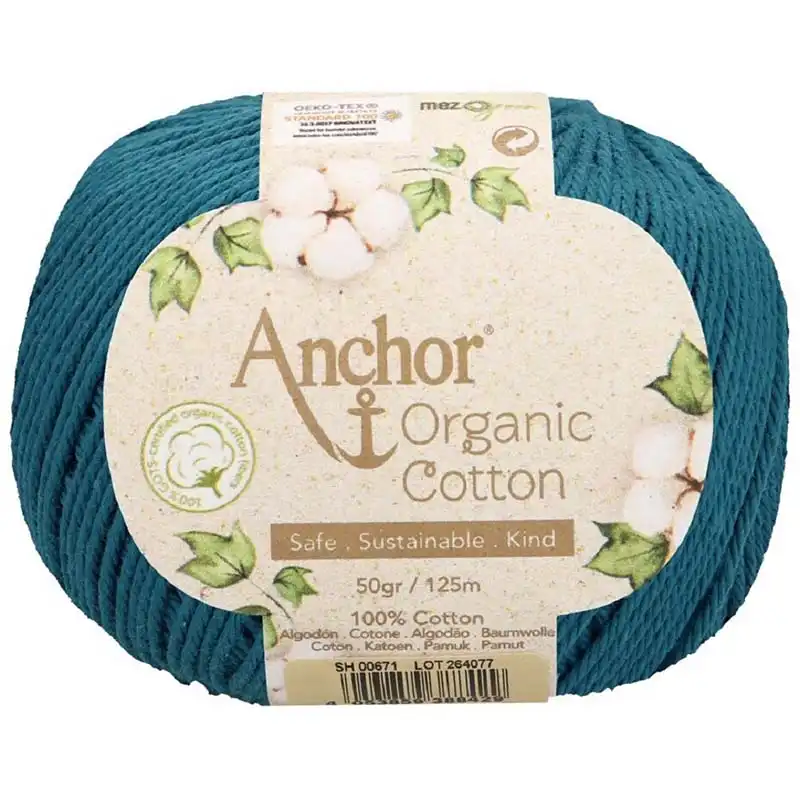 Anchor Organic Cotton 671 Petrolejová