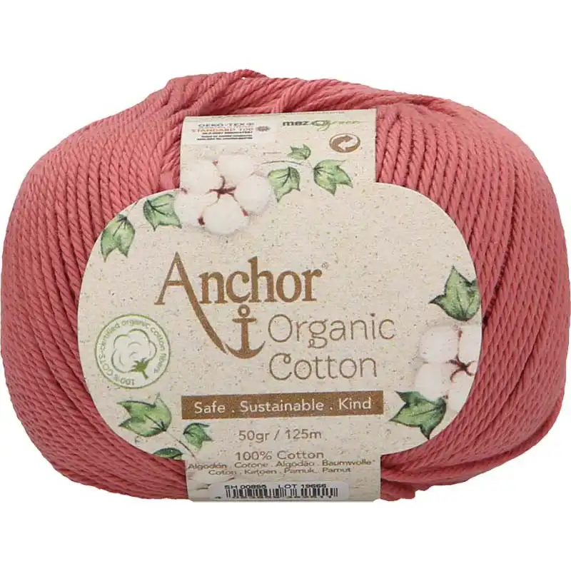 Anchor Organic Cotton 895 Starorůžová