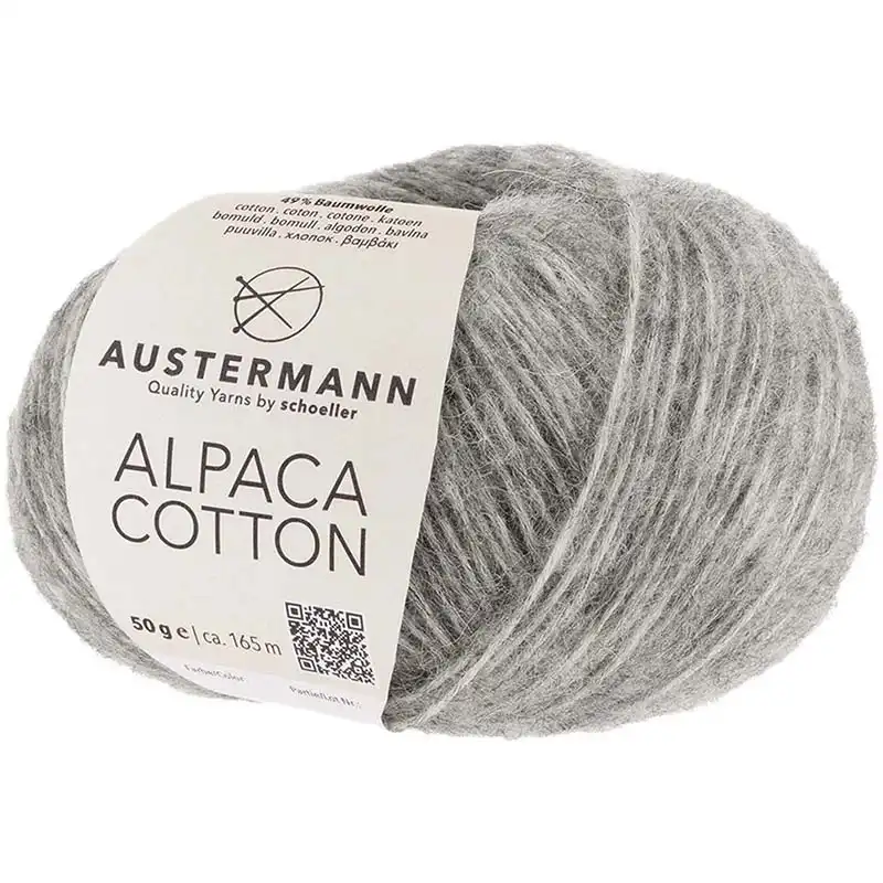 Austermann Alpaca Cotton 3 Světle šedá