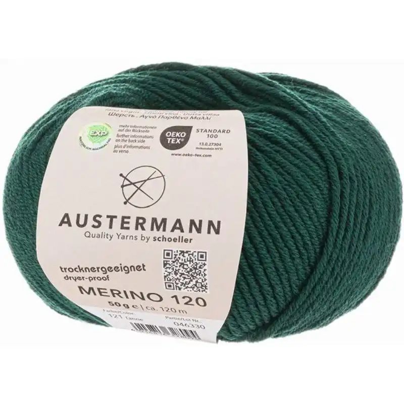 Austermann Merino 120 EXP 121 Tmavě zelená