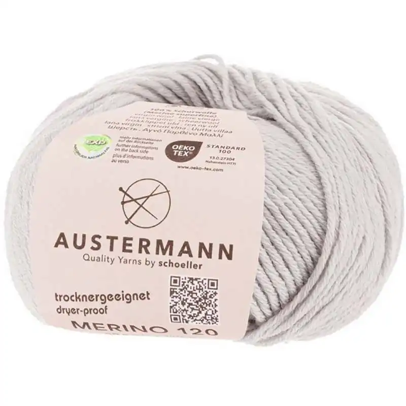 Austermann Merino 120 EXP 128 Světle šedá