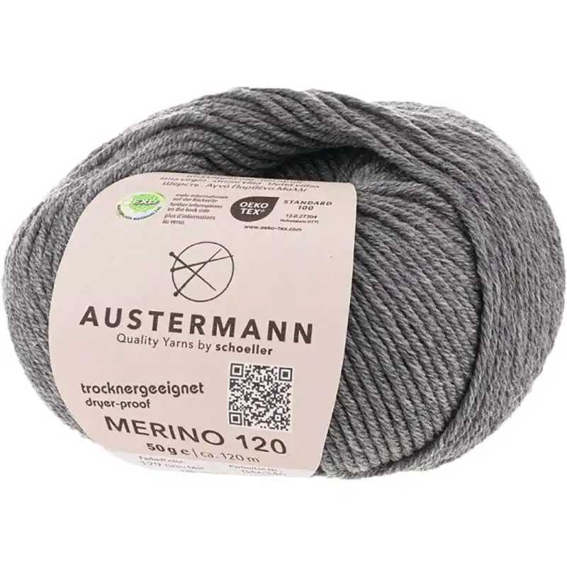 Austermann Merino 120 EXP 129 Šedá