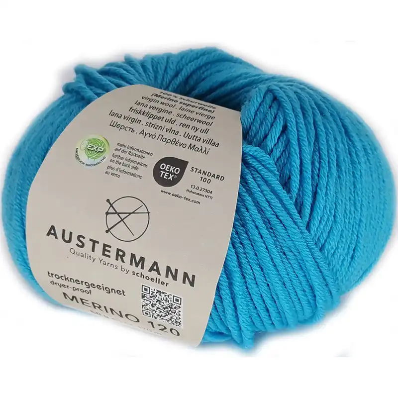 Austermann Merino 120 EXP 135 Tyrkysová