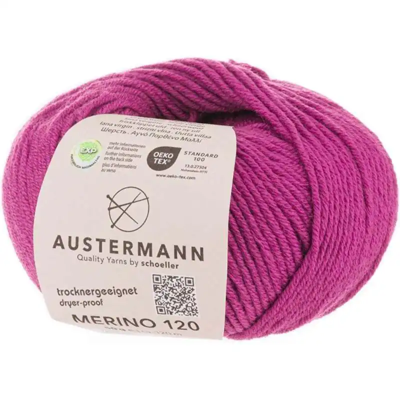 Austermann Merino 120 EXP 141 Fuchsiová