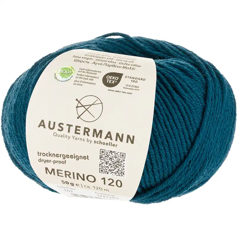 Austermann Merino 120 EXP 163 Smaragdová