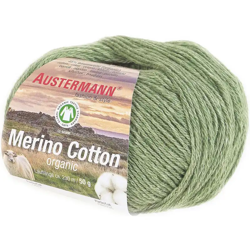 Austermann Merino Cotton 12 Zelená