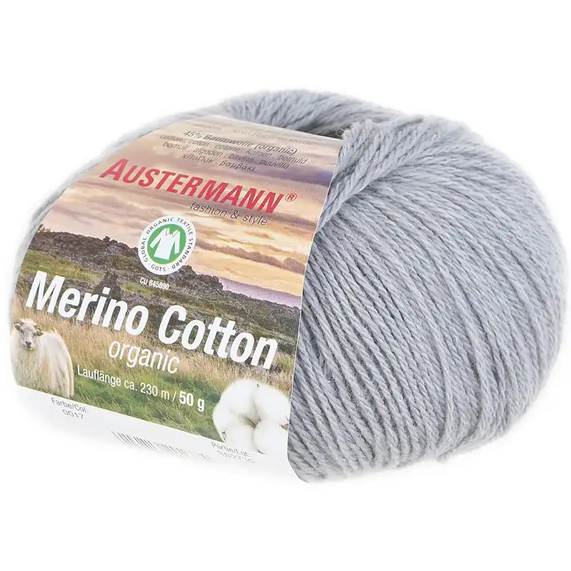 Austermann Merino Cotton 17 Šedá