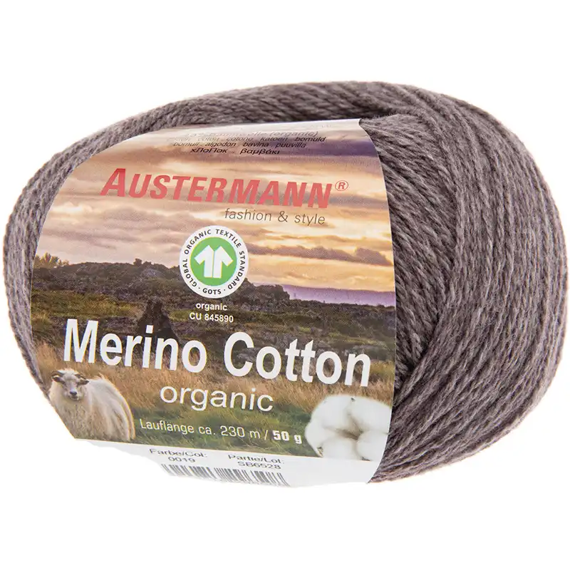 Austermann Merino Cotton 19 Hnědá