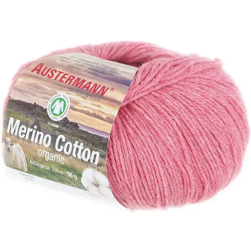 Austermann Merino Cotton 6 Růžová