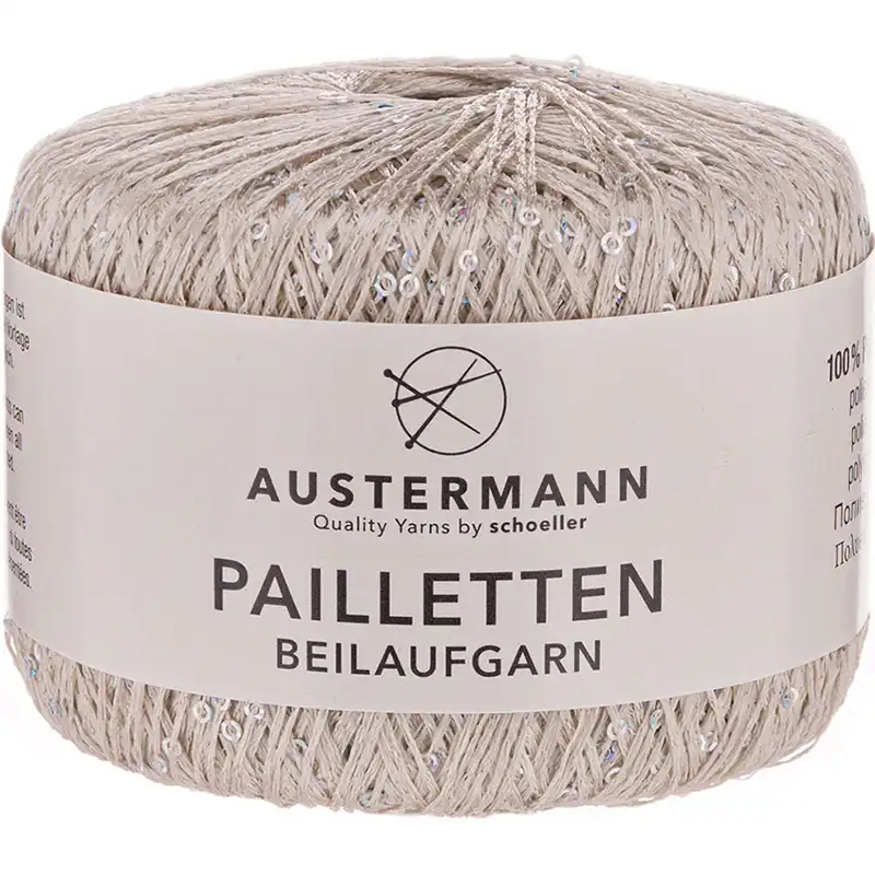 Austermann Pailletten 1 Bílá