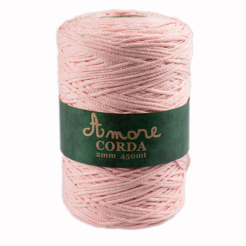 Borgo de Pazzi Amore CORDA 2mm Baby růžová 410
