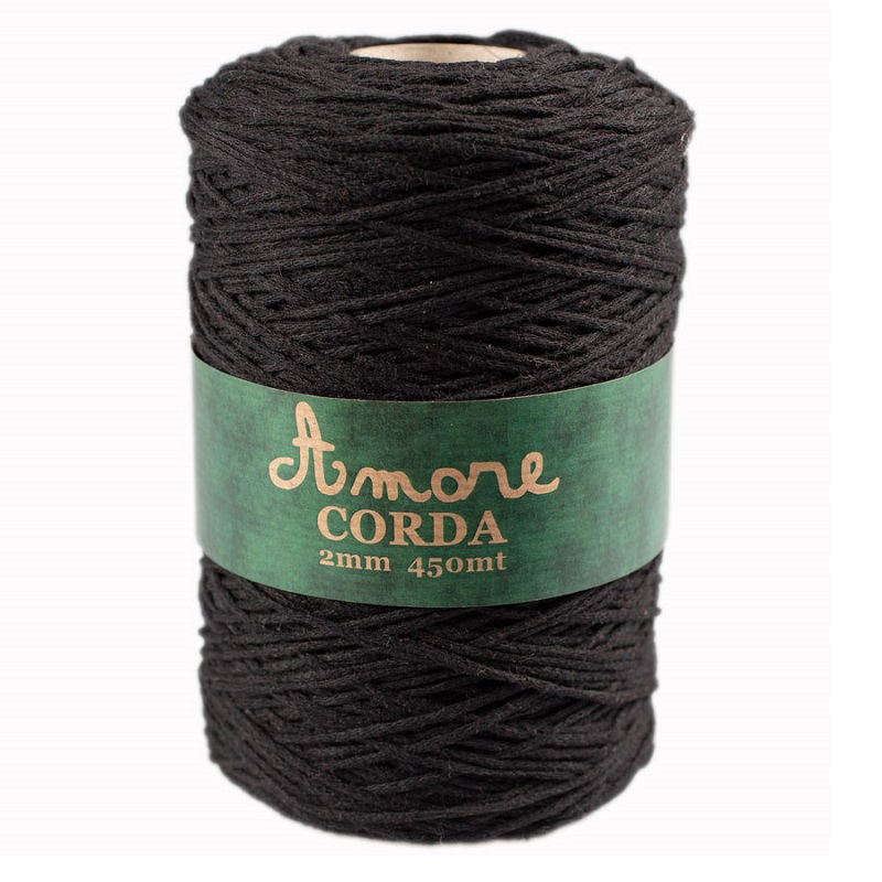 Borgo de Pazzi Amore CORDA 2mm Černá 810