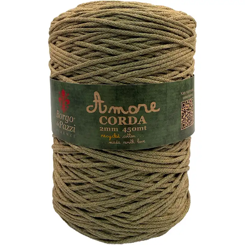 Borgo de Pazzi Amore CORDA 2mm Olivová 906