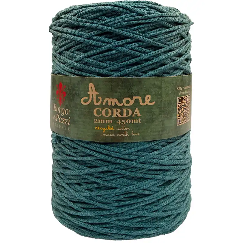 Borgo de Pazzi Amore CORDA 2mm Petrol 905