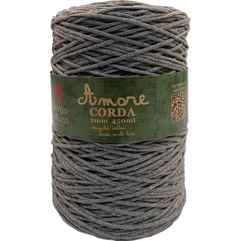 Borgo de Pazzi Amore CORDA 2mm Středně šedá 915