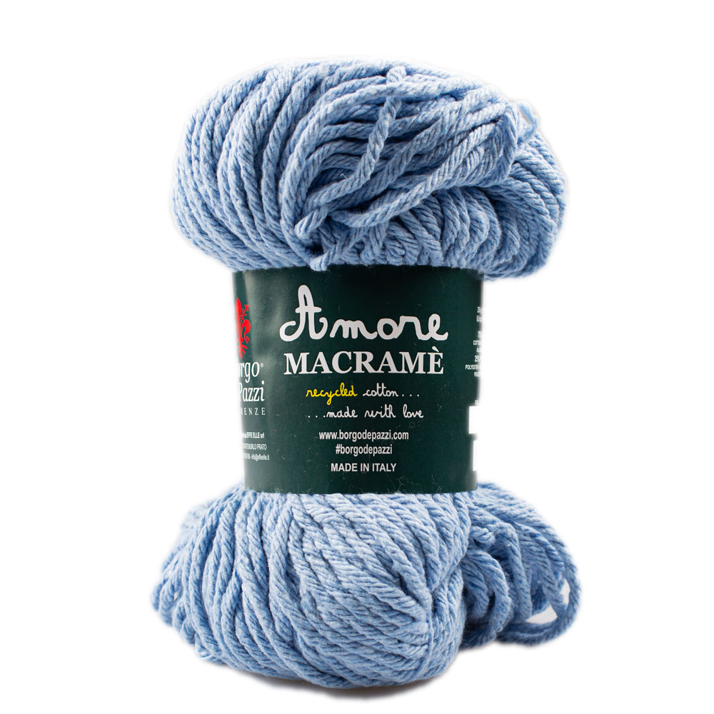 Borgo de' Pazzi Amore Cotton Macrame 65 Světle modrá