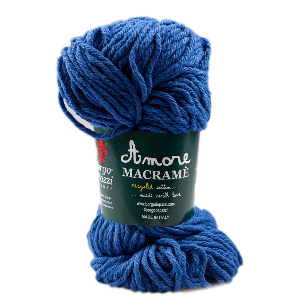Borgo de' Pazzi Amore Cotton Macrame 66 Královská modrá