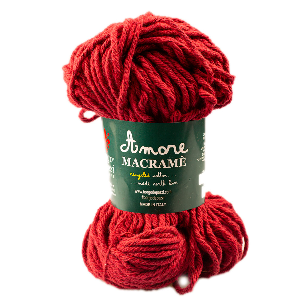 Borgo de' Pazzi Amore Cotton Macrame 71 Červená