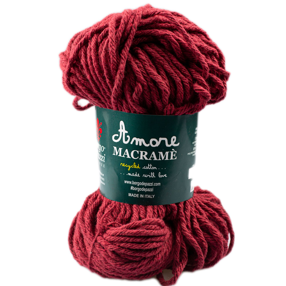 Borgo de' Pazzi Amore Cotton Macrame 72 Vínová