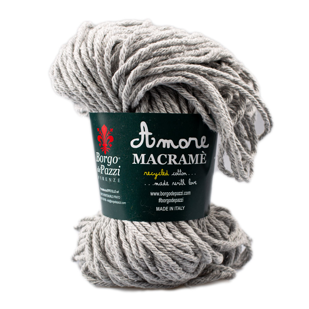 Borgo de' Pazzi Amore Cotton Macrame 74 Světle šedá