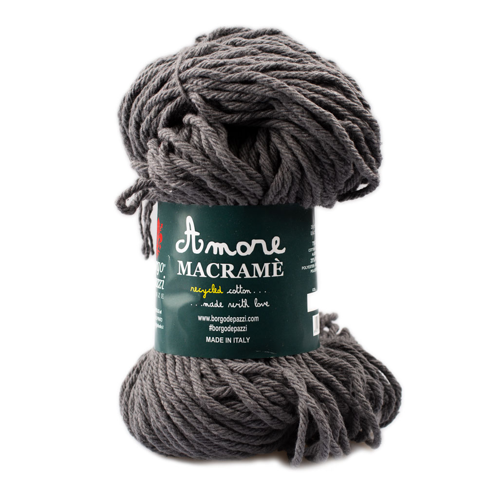 Borgo de' Pazzi Amore Cotton Macrame 75 Tmavě šedá