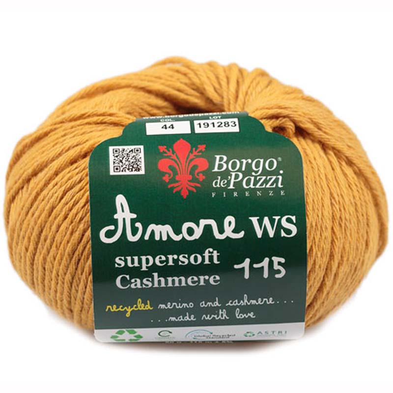Borgo de' Pazzi Amore WS Super soft Cashmere 115 Hořčice 44