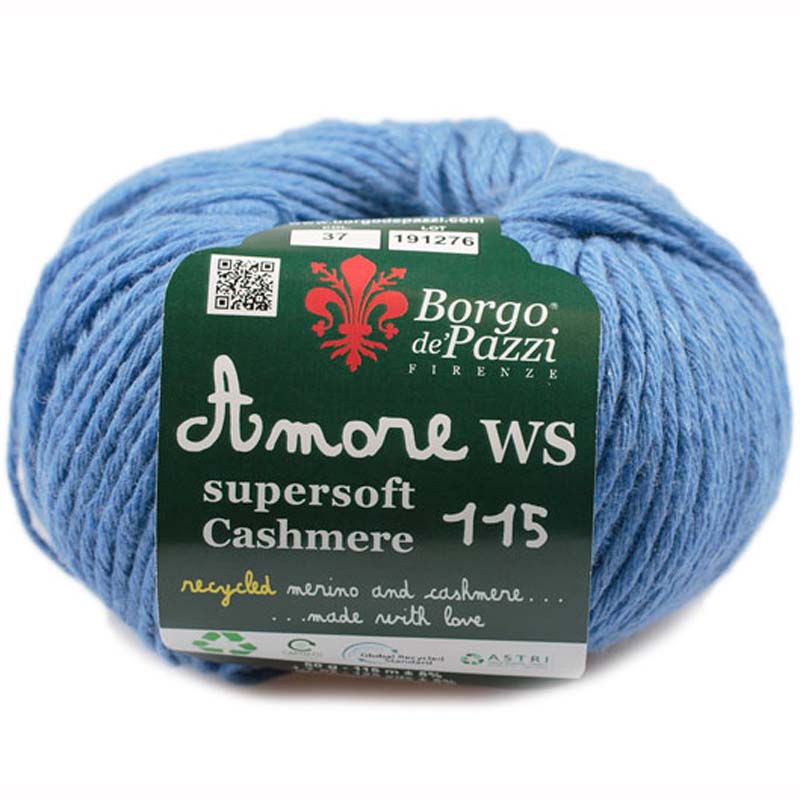 Borgo de' Pazzi Amore WS Super soft Cashmere 115 Modrá 37