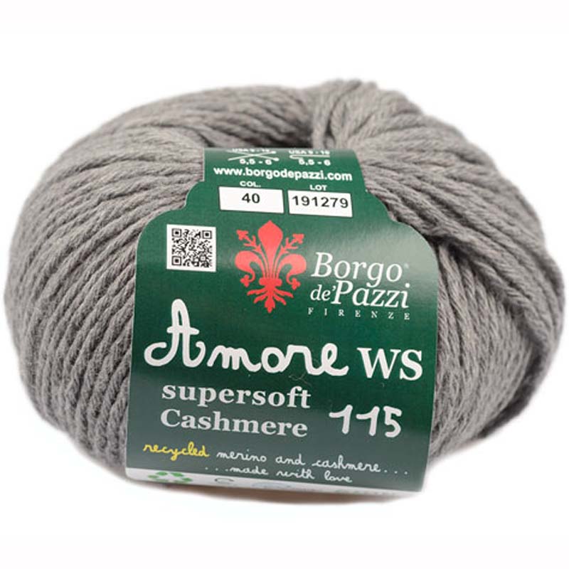 Borgo de' Pazzi Amore WS Super soft Cashmere 115 středně šedá 40